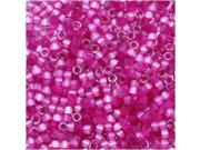 Miyuki Delica Seed Beads, 11/0 Size, 8 Gram Bulk Bag, Fuchsia Silk Satin DB1808