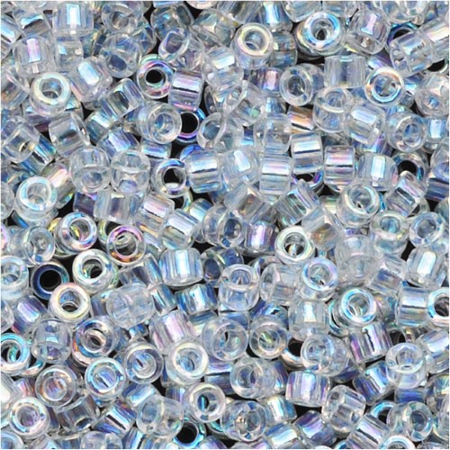 Miyuki Delica Seed Beads DB0051/DB051 DB51 11/0 Transparent Crystal AB 7.2 Grams