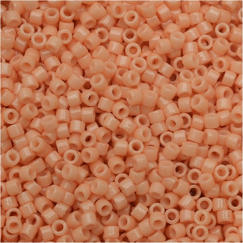 Miyuki Duracoat Delica  Japanese 11/0 Seed Beads  7.2g Tube  Opaque Tea Rose DB2111