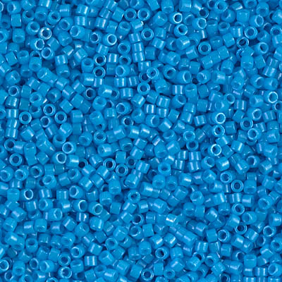 Miyuki Delica Bead 11/0 Seed Beads, Dyed Opaque Dark Turquoise Blue, DB0659, 5 Grams