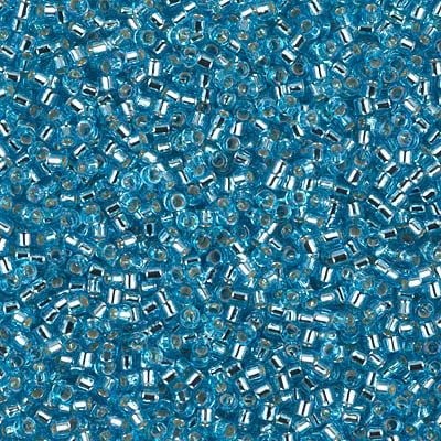 Miyuki Delica Seed Beads DB1209 11/0 Silver Lined Ocean Blue 7.2 Grams