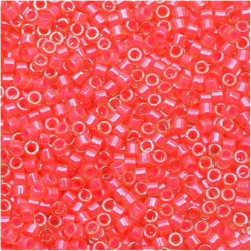 Miyuki Delica Luminous Seed Beads 11/0 - Poppy Red DB2051 (7.2 Gram Tube)